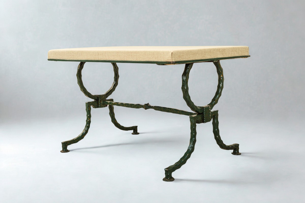 Art Deco Wrought Iron Bench Wrought Ironwork