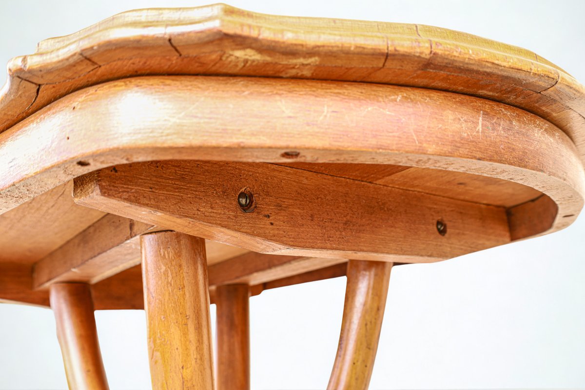 Michael Thonet Austria Bentwood Side Table Model Number 1 Vintage-photo-7