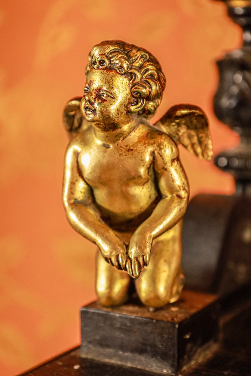 Exceptional Napoleon III Period Cabinet In Ebony And Bronze-photo-3