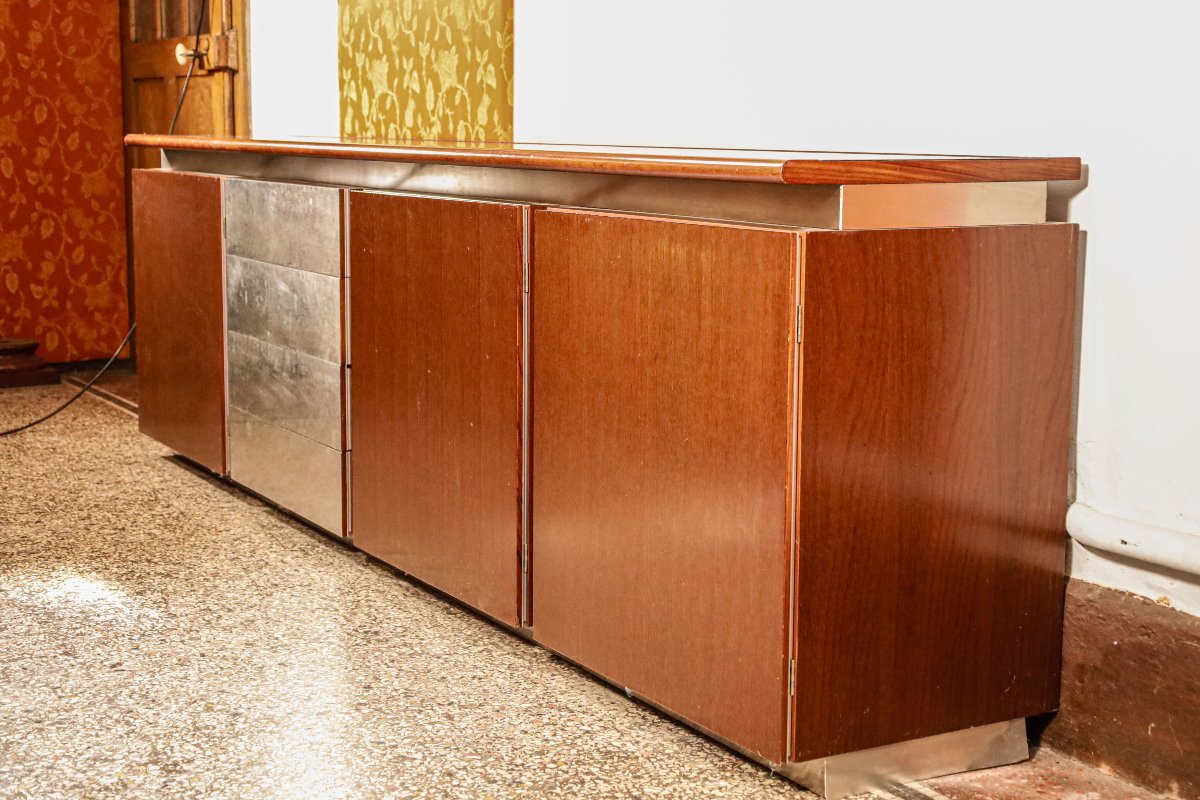 Large Italian Design Enfilade Acerbis Giotto Stoppino 70's Vintage-photo-2