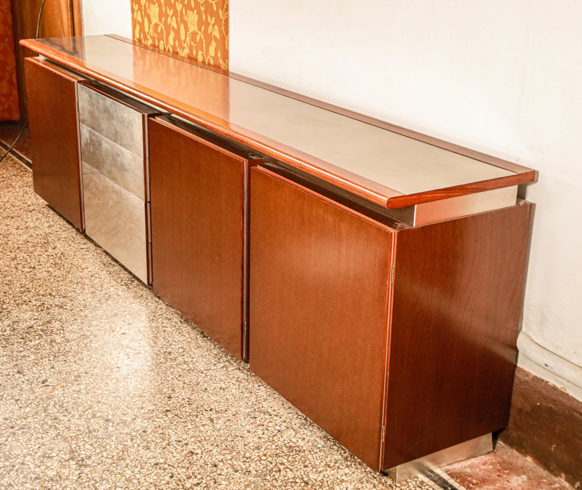 Large Italian Design Enfilade Acerbis Giotto Stoppino 70's Vintage-photo-4