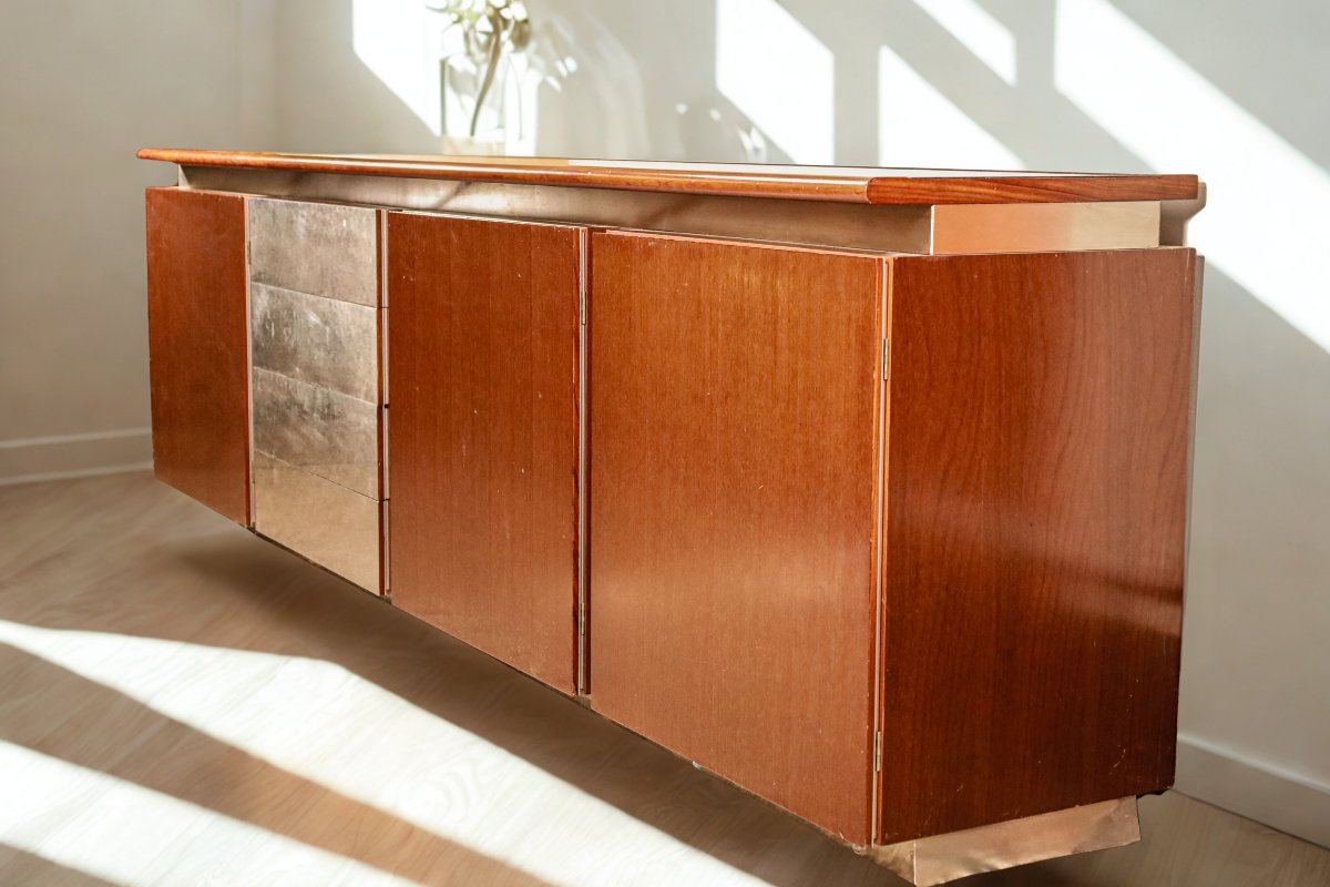 Large Italian Design Enfilade Acerbis Giotto Stoppino 70's Vintage