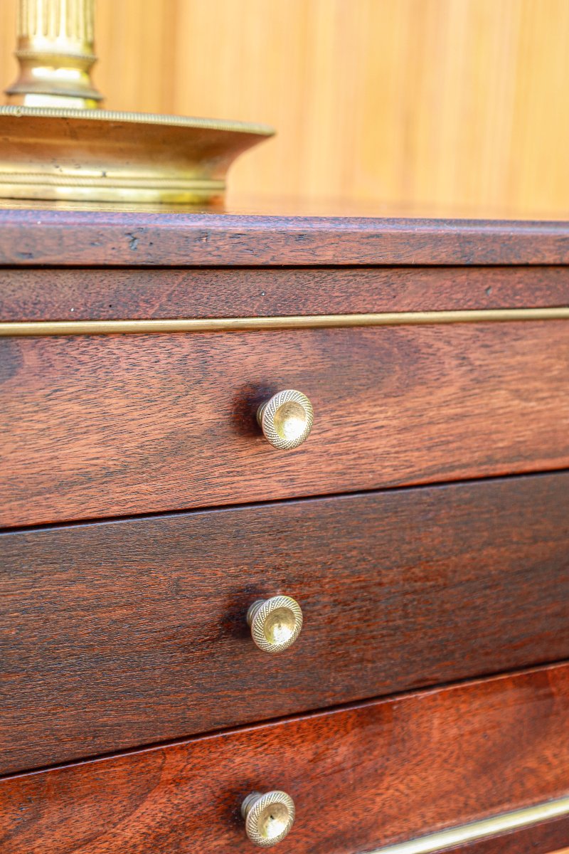 Small Louis XVI Style Mahogany Coffee Table Or Bedside Table-photo-1