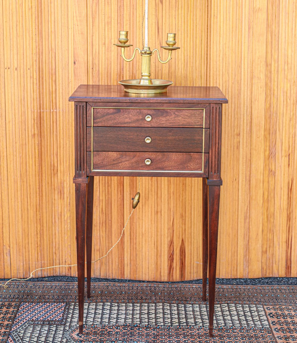 Small Louis XVI Style Mahogany Coffee Table Or Bedside Table