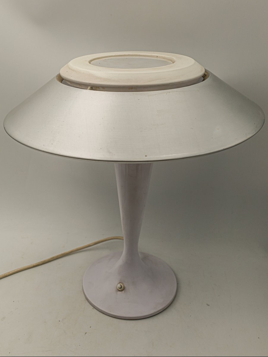 Lampe de bureau champignon pied tulipe design 70 Space Age vintage -photo-2