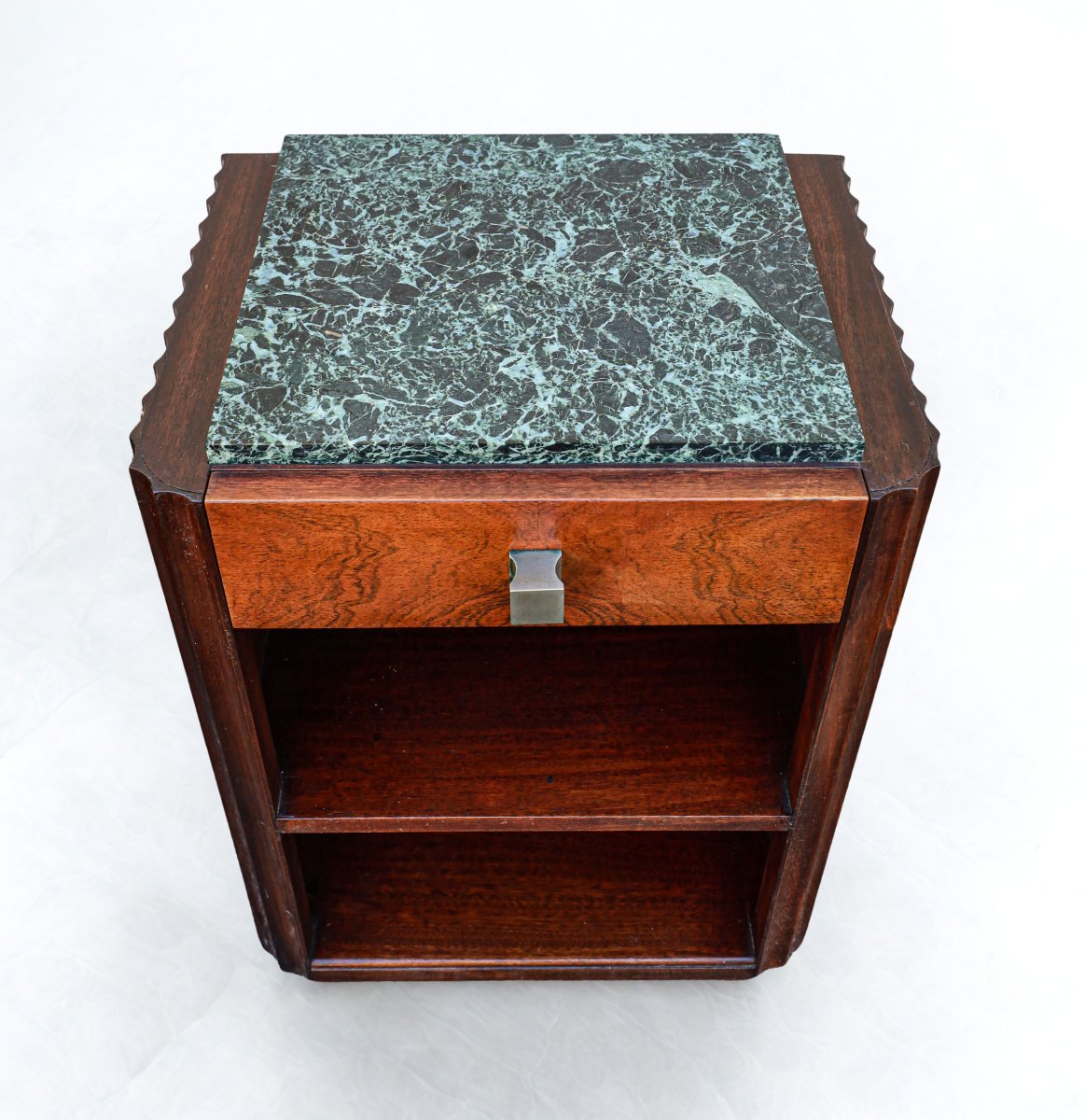 Pair Of Art Deco Mahogany And Walnut Side Tables By Christian Krass-photo-4