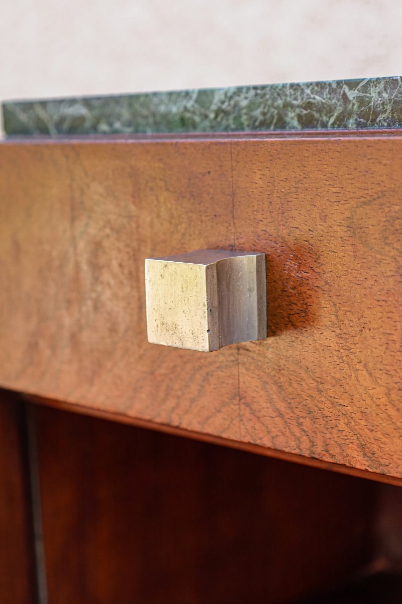 Pair Of Art Deco Mahogany And Walnut Side Tables By Christian Krass-photo-5
