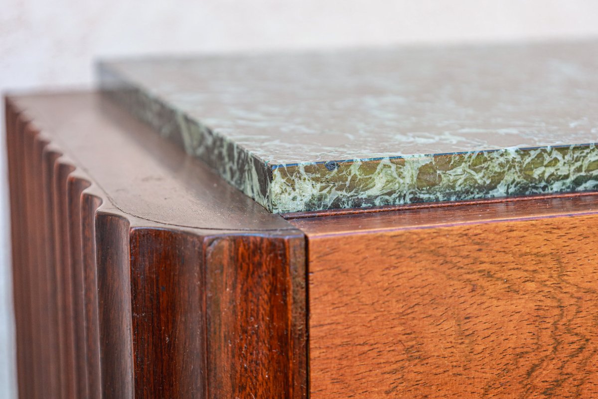 Pair Of Art Deco Mahogany And Walnut Side Tables By Christian Krass-photo-7