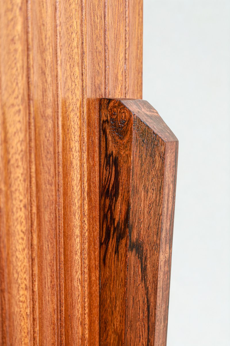 Vintage Art Deco Oak Designer Bar Cabinet-photo-2
