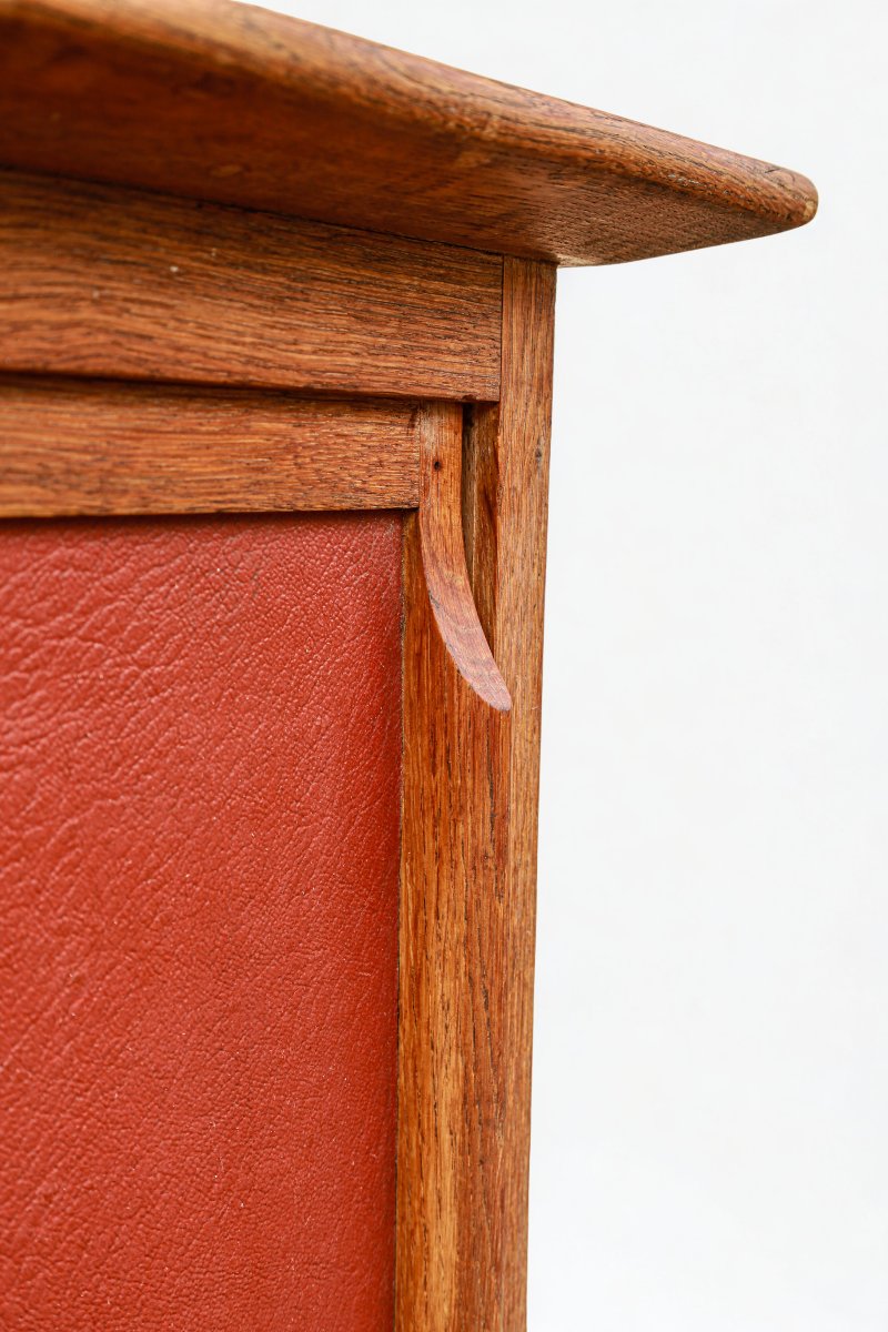 Petite enfilade chêne période reconstruction pieds compas vintage design 50-photo-1