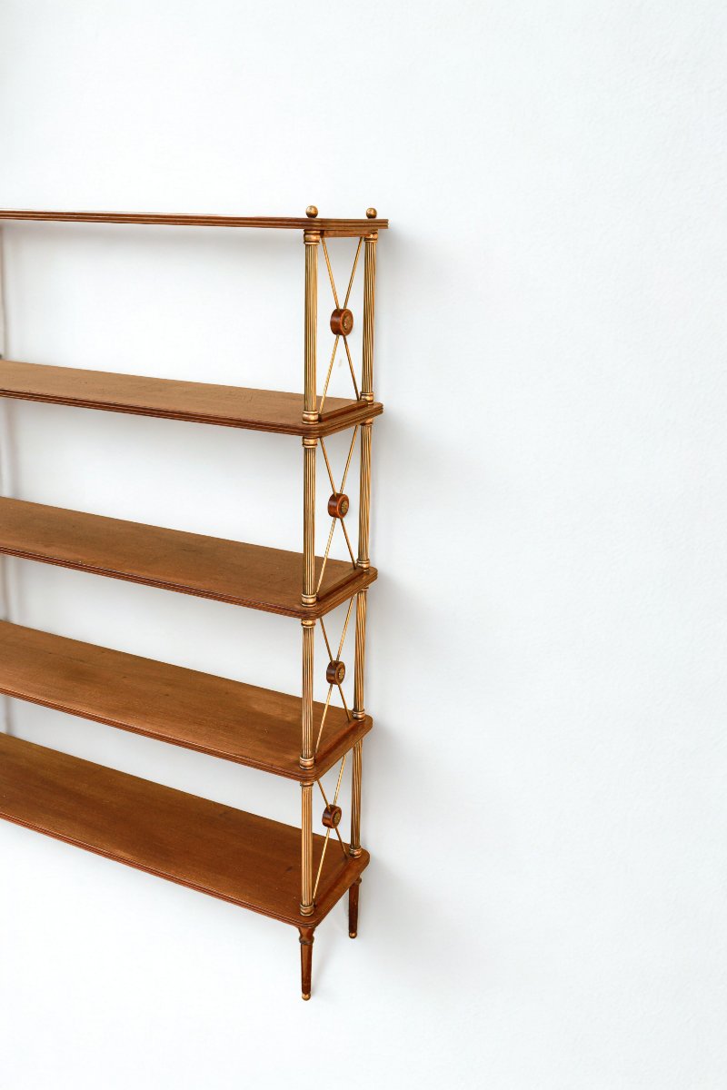 Neoclassical Bookshelf From The 1960s And 1970s, Vintage Jansen Piece-photo-3