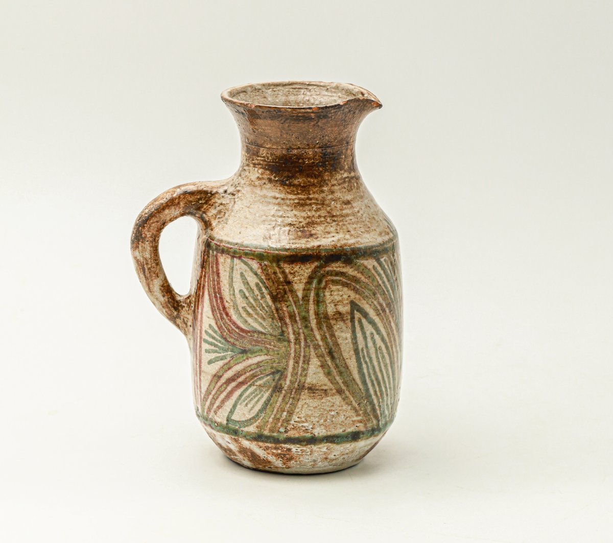 Glazed Ceramic Pitcher By Jean Derval (1925–2010) -photo-2