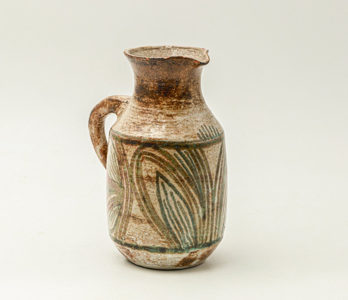 Glazed Ceramic Pitcher By Jean Derval (1925–2010) -photo-3