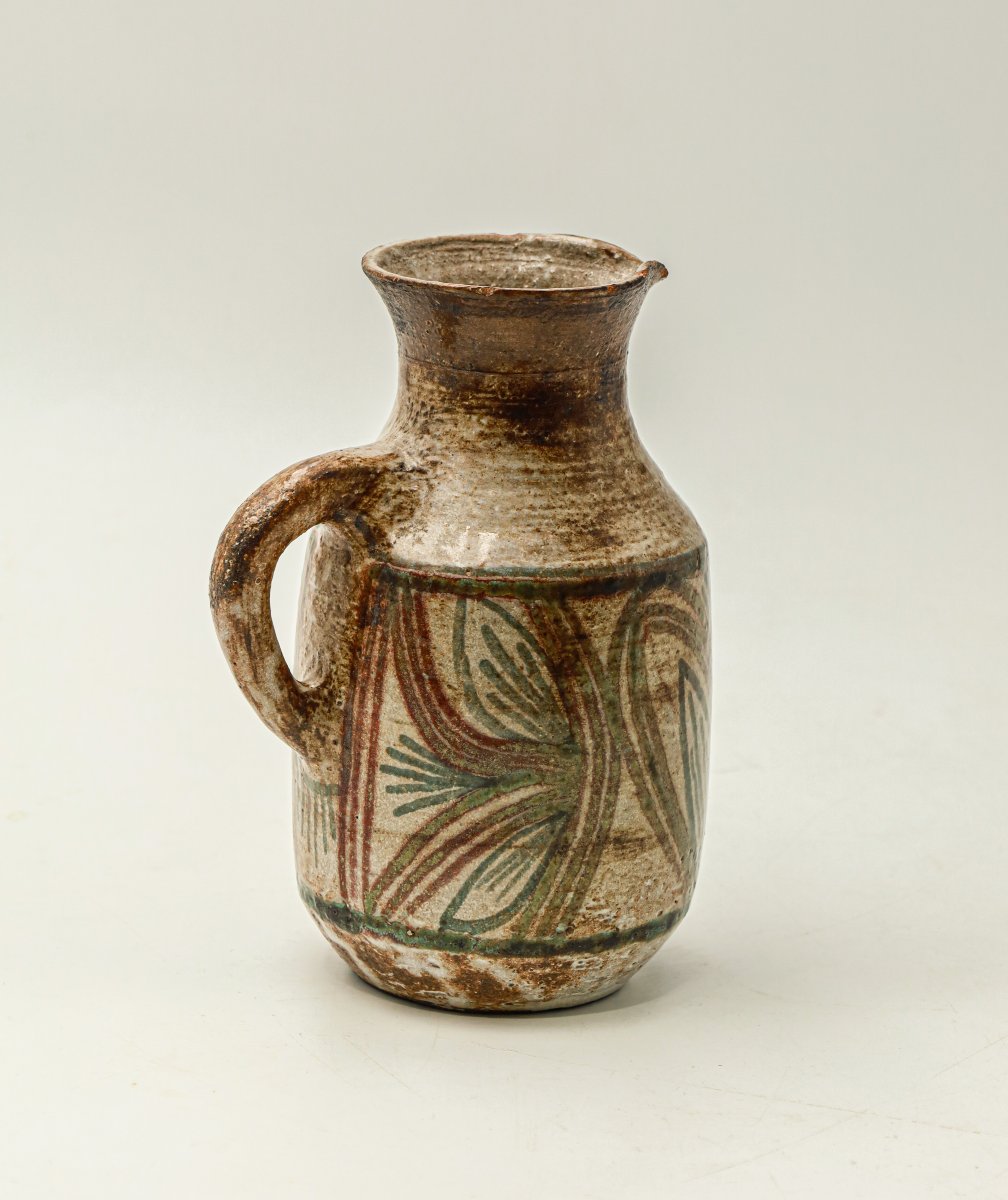 Glazed Ceramic Pitcher By Jean Derval (1925–2010) 