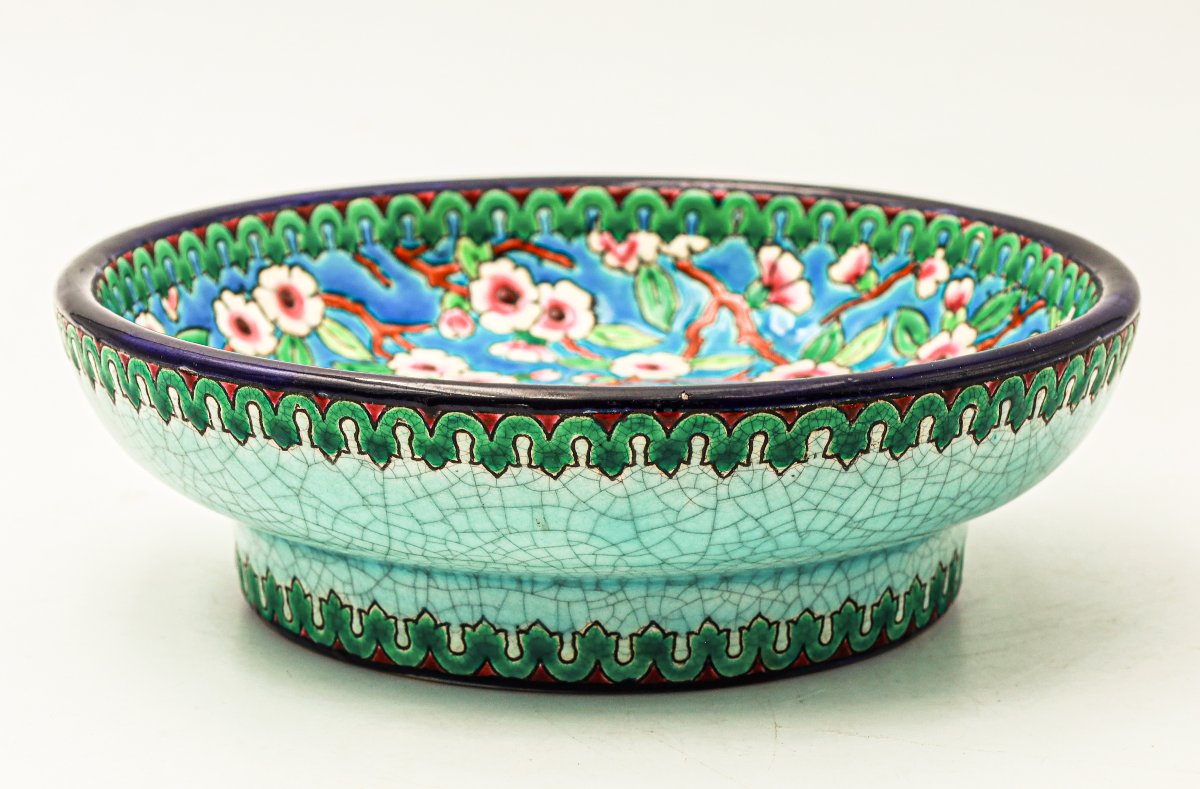 Art Deco Longwy Enamel Cup -photo-4