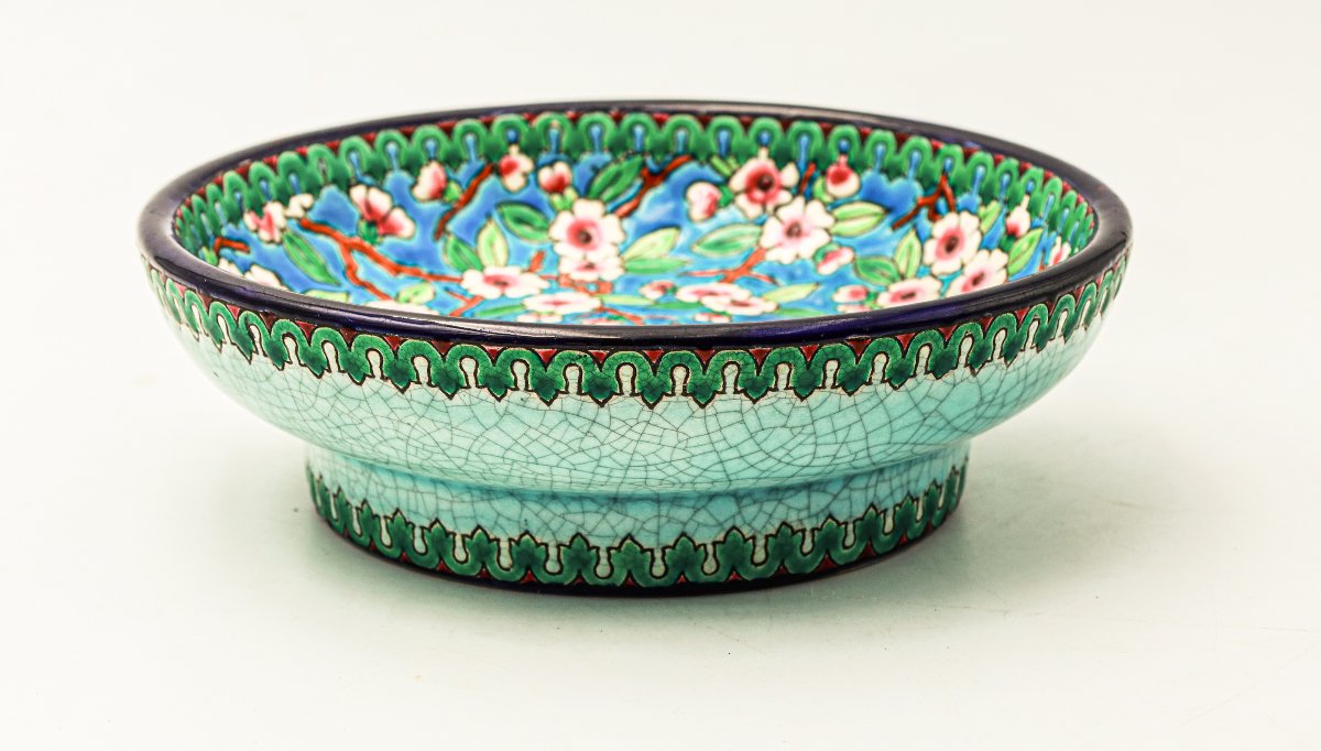 Art Deco Longwy Enamel Cup -photo-1