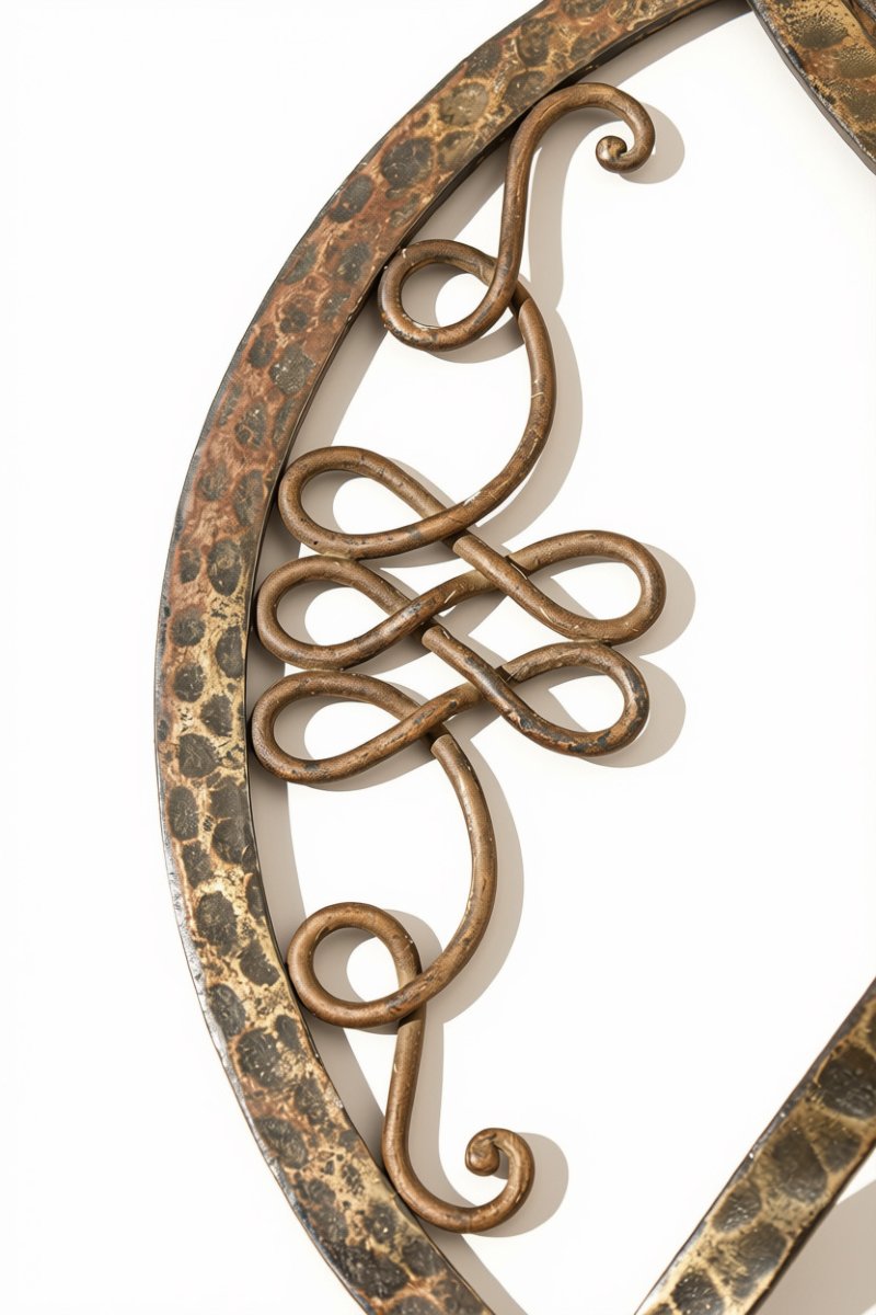 Modernist Streetlamp Base Attributed To Michel Zadounaiski (1903–1983), Wrought Iron, Metalwork -photo-2