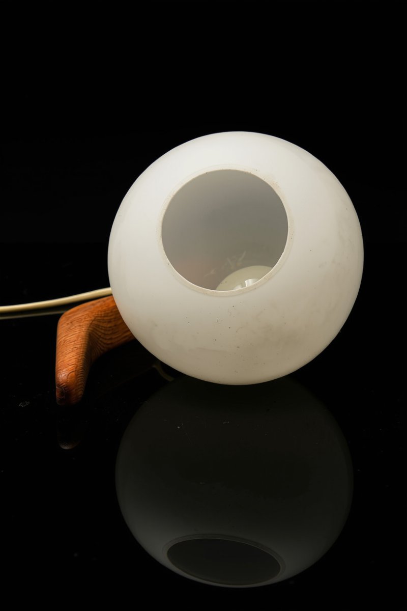 Uno & Osten Kristiansson Designer Teak Wall Sconce For Luxus Scandinavian Design, 1960 (4 Available)-photo-2