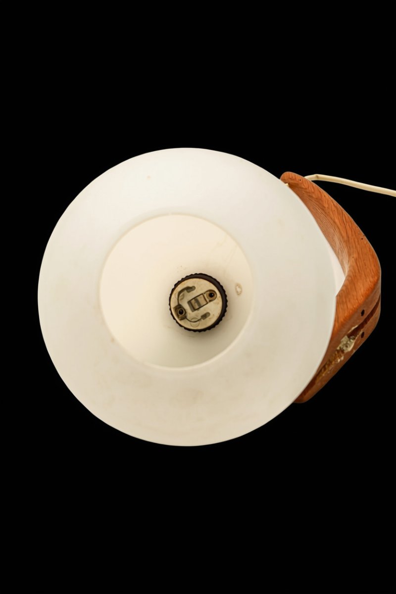 Uno & Osten Kristiansson Designer Teak Wall Sconce For Luxus Scandinavian Design, 1960 (4 Available)-photo-1