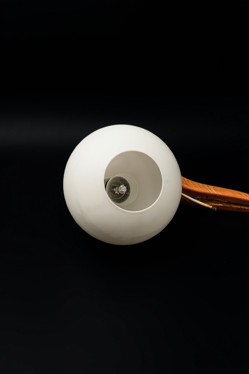 Uno & Osten Kristiansson Designer Teak Wall Sconce For Luxus Scandinavian Design, 1960 (4 Available)-photo-3