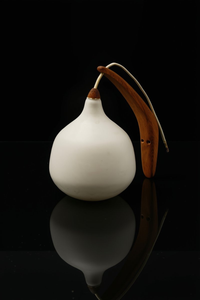 Uno & Osten Kristiansson Designer Teak Wall Sconce For Luxus Scandinavian Design, 1960 (4 Available)