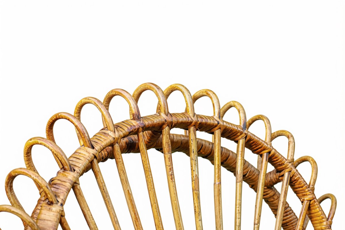 Pair Of Vintage Rattan Armchairs By Janine Abraham, Dirk, And Jan Rolrougier -photo-2