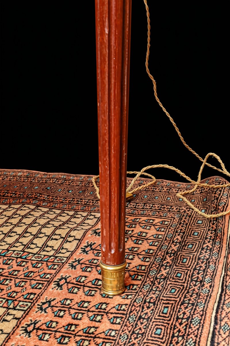 Louis XVI Half-moon Mahogany Console Table-photo-3