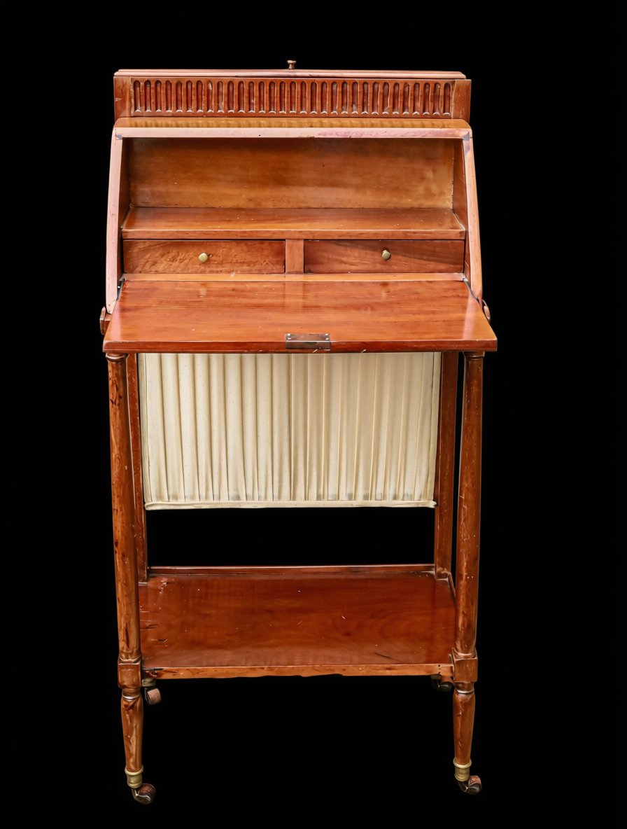 Billet doux bureau de dame Louis XVI acajou 