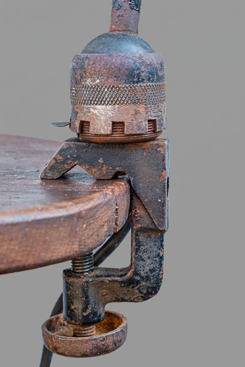 Vintage Gras Adjustable Workshop Lamp, Model 204, Semi-fixed-photo-2