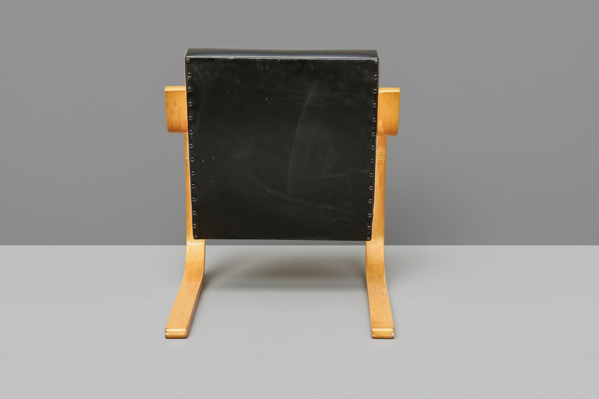 Fauteuil design modèle 402 Alvar Aalto pour Artek vintage scandinave-photo-2