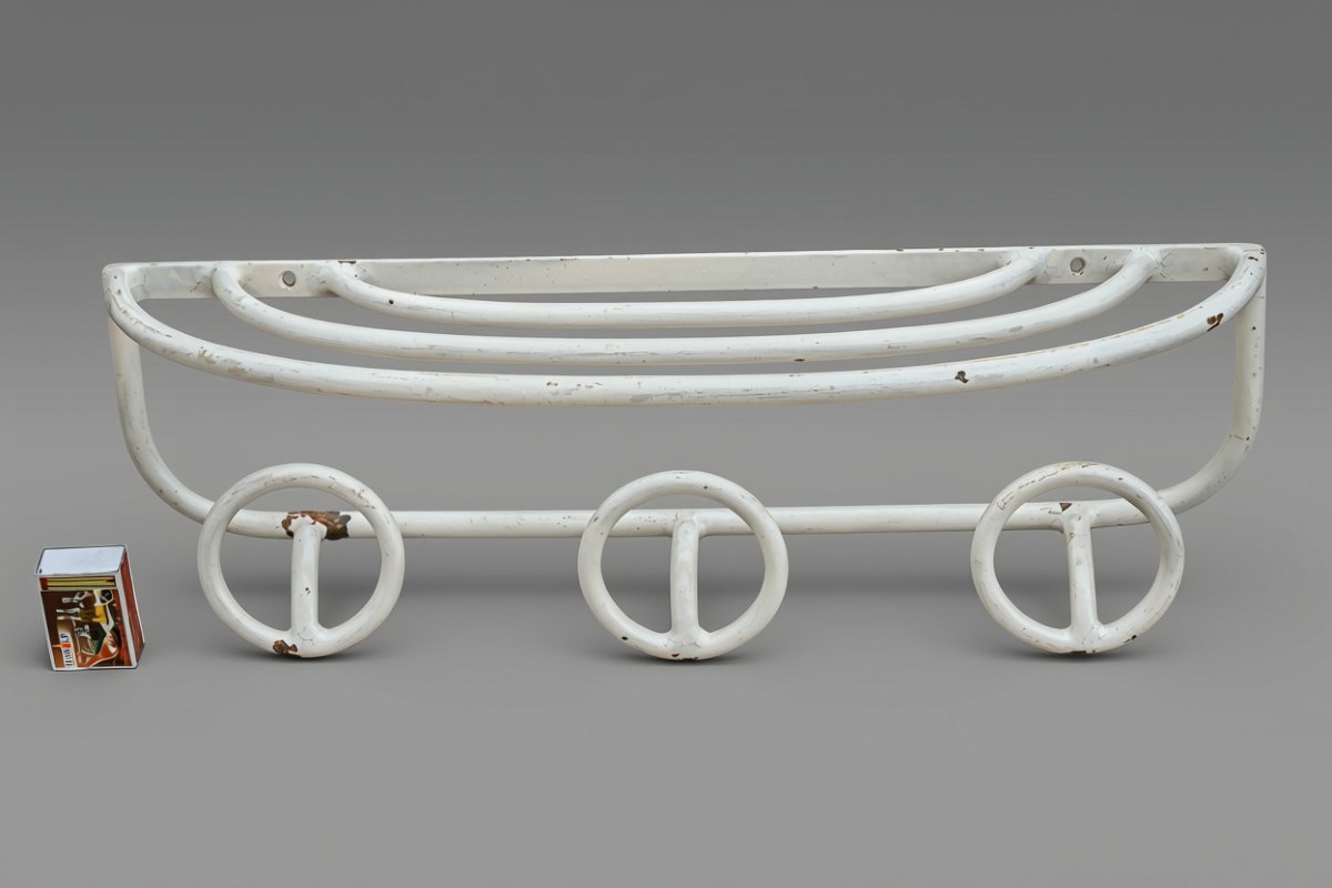 "modernist Art Deco Wrought-iron Coat Rack"-photo-3