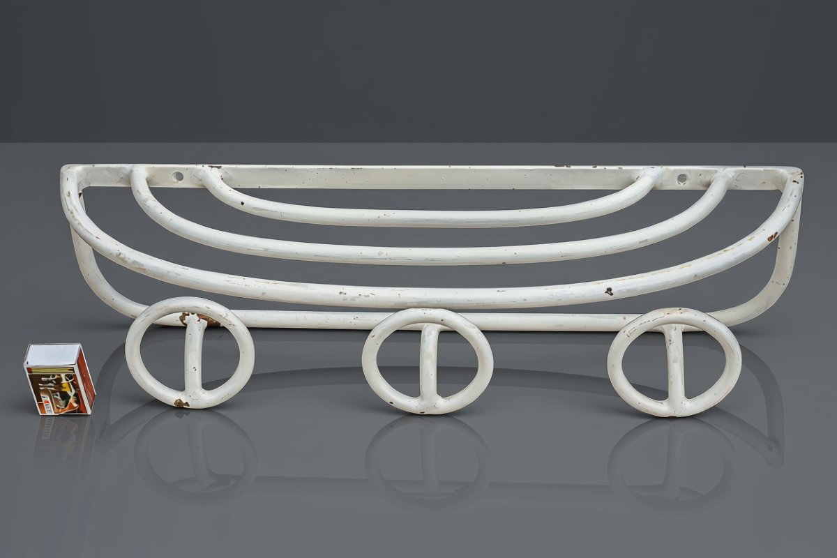 "modernist Art Deco Wrought-iron Coat Rack"-photo-4
