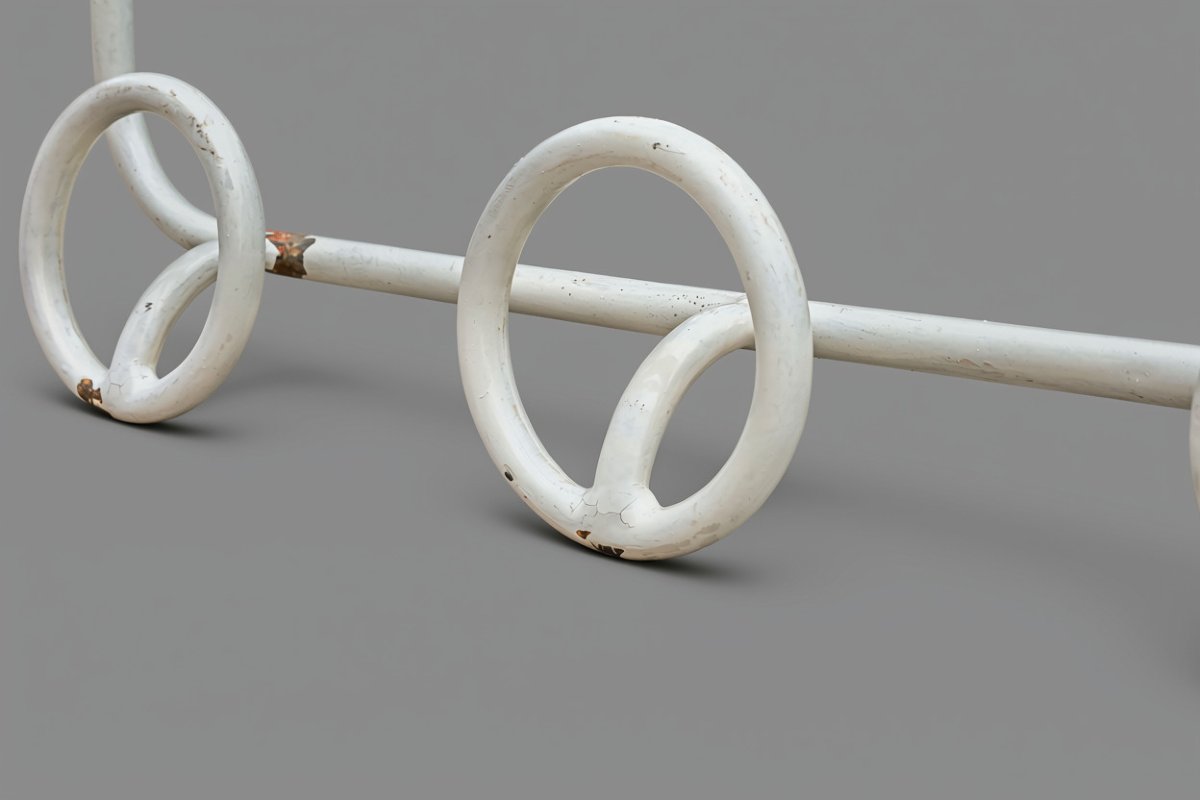 "modernist Art Deco Wrought-iron Coat Rack"-photo-3