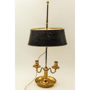 Lampe bouillote en bronze Louis XVI Directoire 