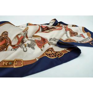 Silk Square From Hermès Paris, Vintage Equestrian Décor
