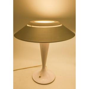 Vintage 1970s Space Age-style Mushroom-shaped Desk Lamp With Tulip Base