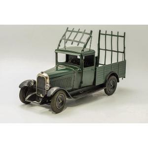 1930s André Citroën Toy Truck, Green, Made Of Sheet Metal