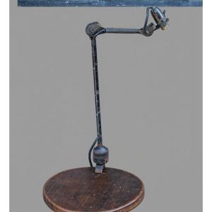 Ancienne Lampe Atelier Ajustable Gras Modèle 204 Semi Fixe