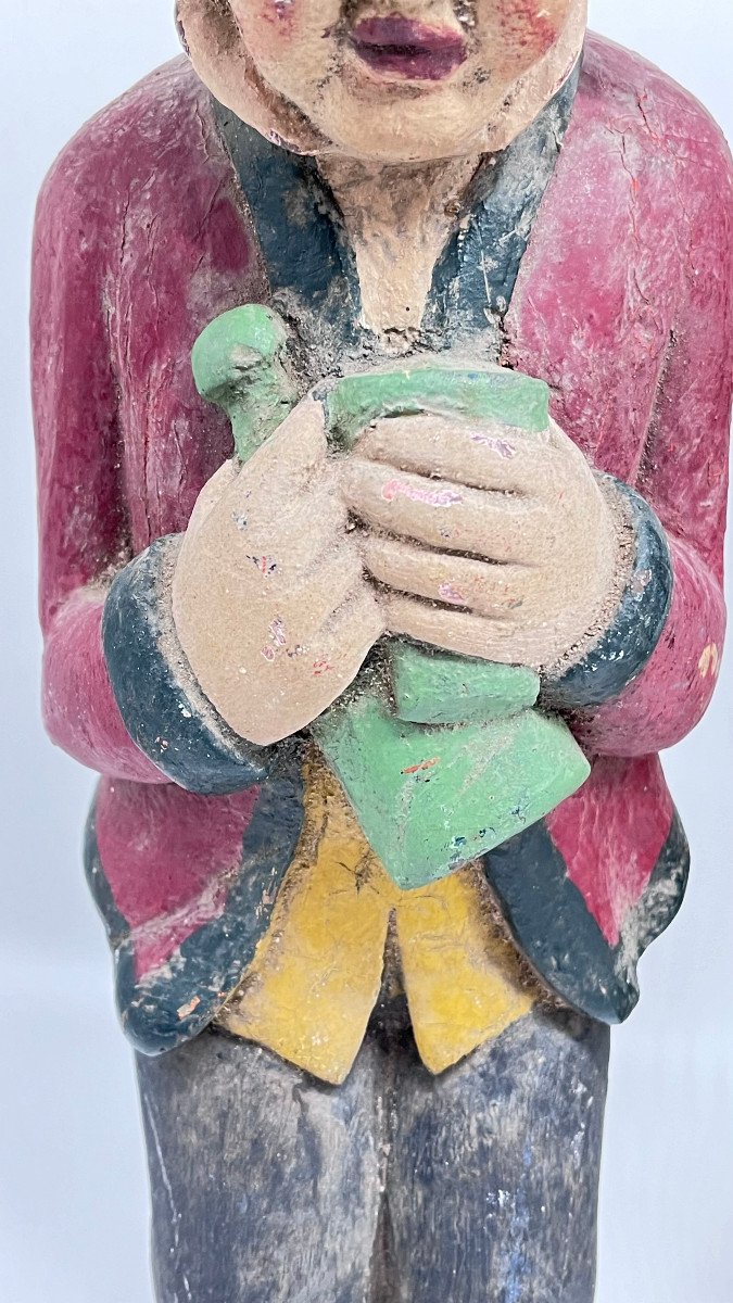 Fairground Art - Alsace Or Flemish - Couple In Polychrome Carved Wood - Late 19th Early 20th.-photo-4