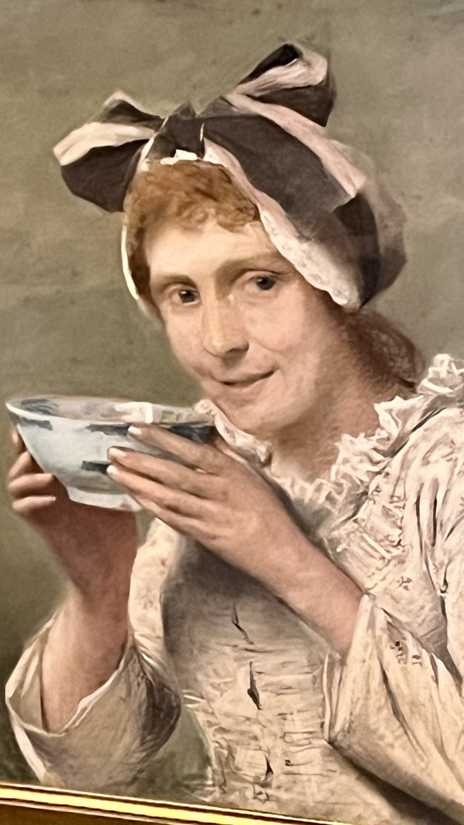 Portrait De Femme Au Regard Saisissant. Guillaume Alaux 1856-1912