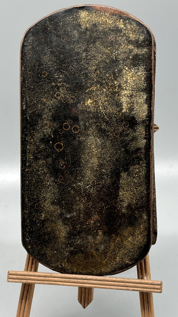 Lot de 2 blagues à tabac anciennes peintes – vers 1840-1860-photo-2