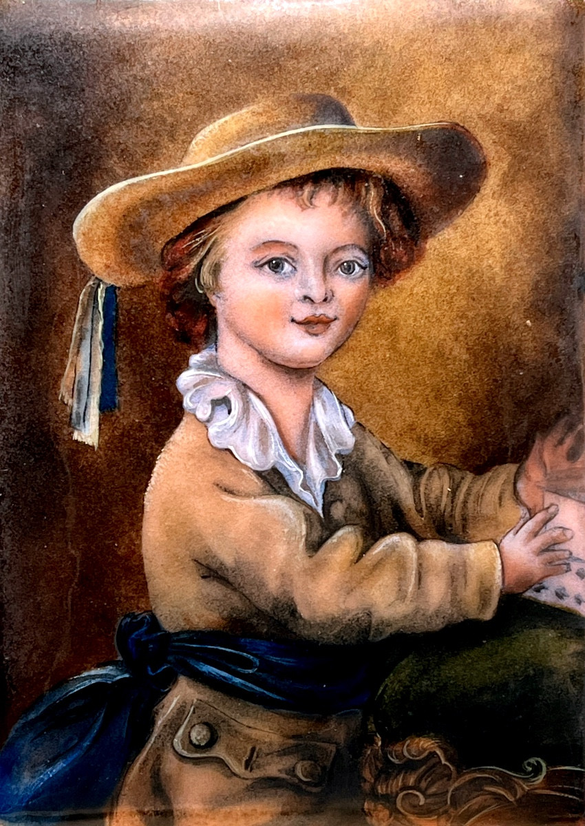 Email From Limoges - 20th Century Child With A House Of Cards, After François Hubert Drouais-photo-2
