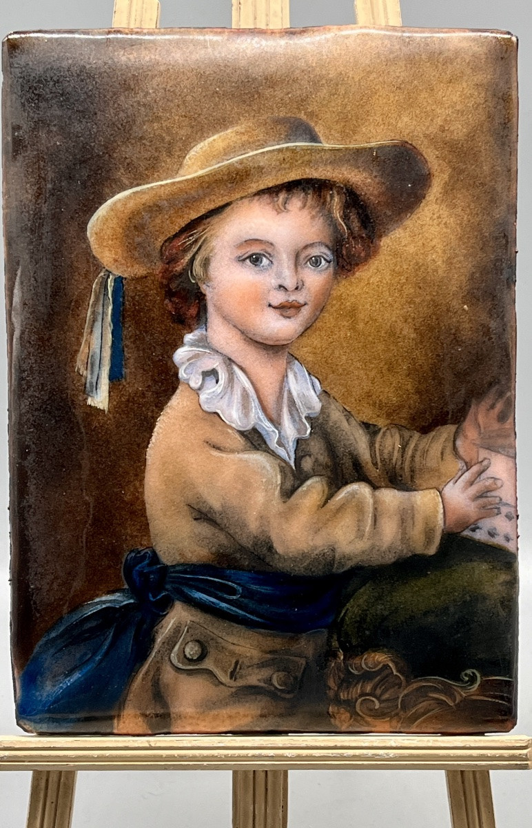 Email From Limoges - 20th Century Child With A House Of Cards, After François Hubert Drouais-photo-2