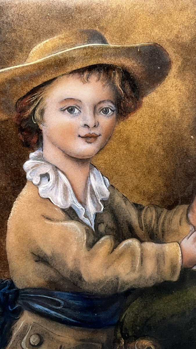 Email From Limoges - 20th Century Child With A House Of Cards, After François Hubert Drouais-photo-3