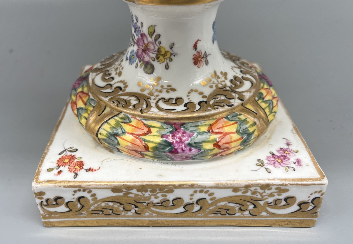 Covered Pot In Honor Of Hercules - Capodimonte 19th Century-photo-5