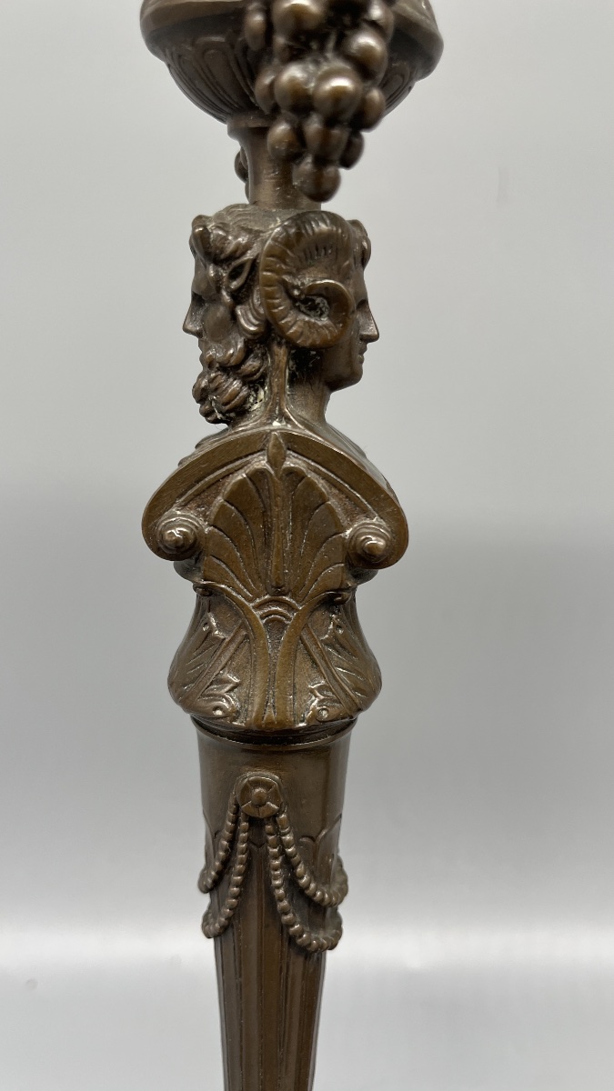 Pair Of Candlesticks - Barbedienne 19th Century-photo-2