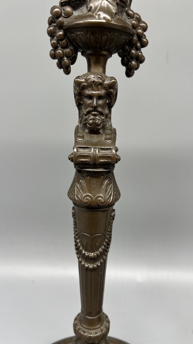 Pair Of Candlesticks - Barbedienne 19th Century-photo-3