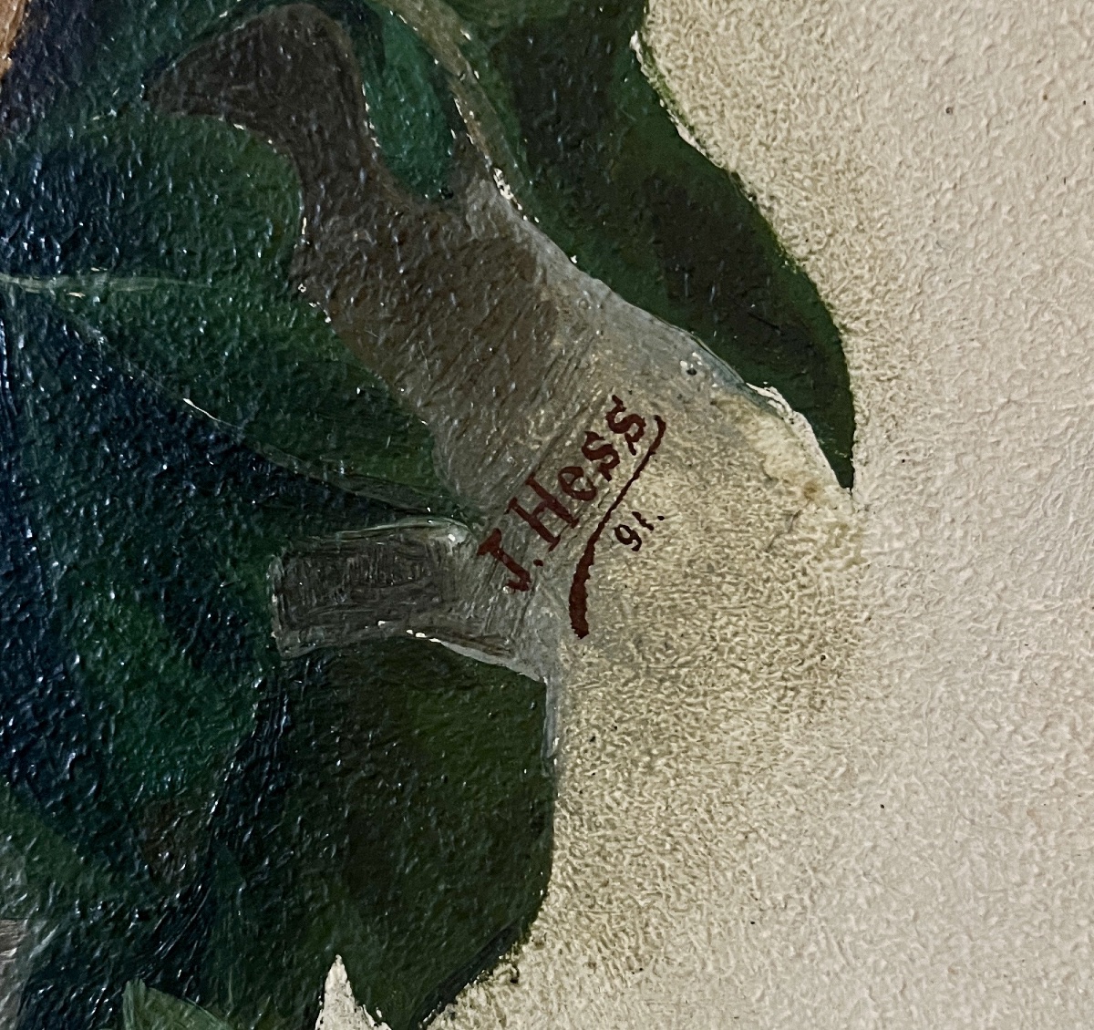 La nichée de moineau - signée J.HESS 1891-photo-2