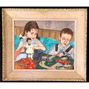 Children (bleuette Doll And Dinky Toys) - Caillotin Christiane.