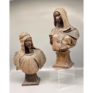 Fr. Goldsheider - Pair Of Oriental Busts - Circa 1880 Vienna 